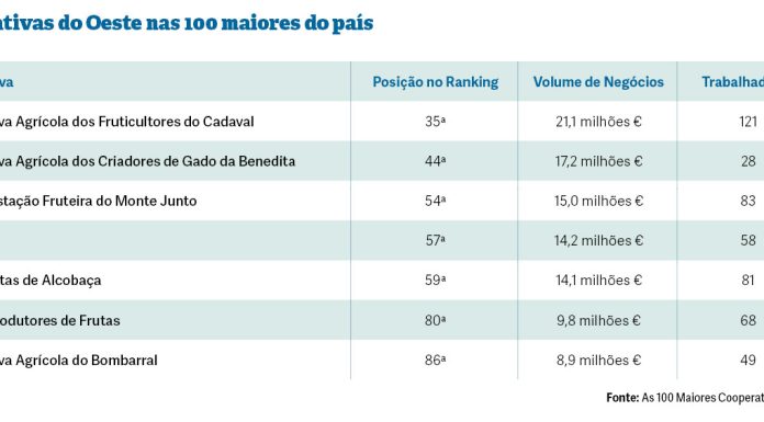 Oeste tem 11 cooperativas no estudo das maiores do país