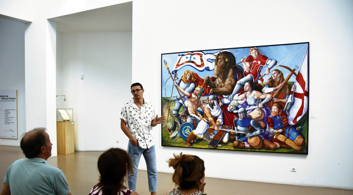 Aljubarrota inspirou artista a criar pintura de grande escala