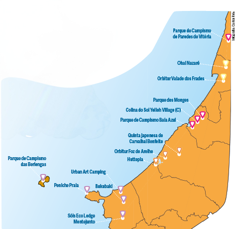 Roteiro  pelos parques de campismo  (e não só!)  da região
