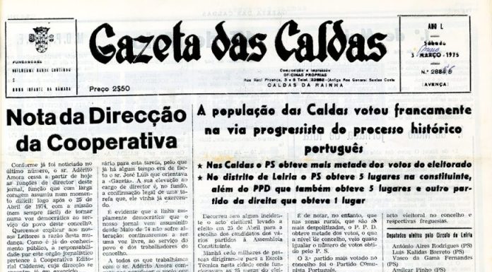50 anos, 4 meses, 29 dias de Gazeta das Caldas – Obrigado José Luís de Almeida Silva