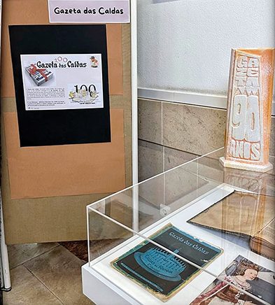 Exposição sobre a Gazeta das Caldas na Biblioteca