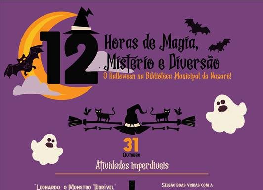 Nazaré: Biblioteca promete 12 horas de Magia, Mistério e Diversão no Halloween