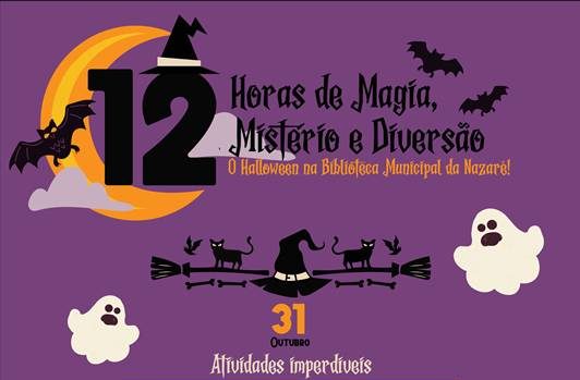 Nazaré: Biblioteca promete 12 horas de Magia, Mistério e Diversão no Halloween