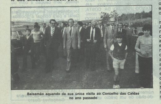 Faleceu o primeiro ministro amigo  das Caldas da Rainha