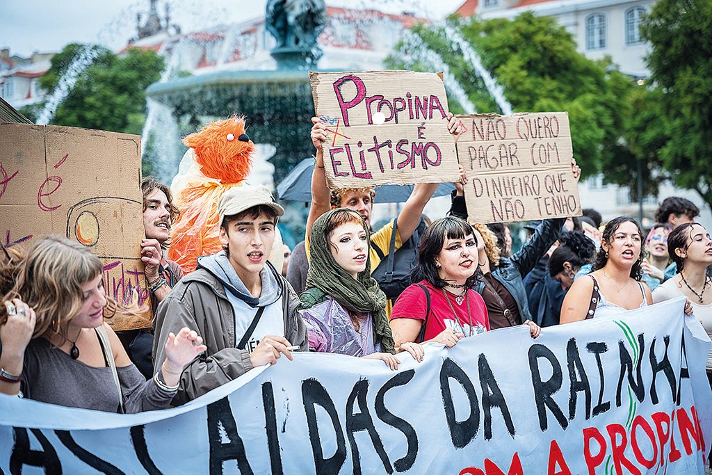 Propinas motivaram protesto em Lisboa