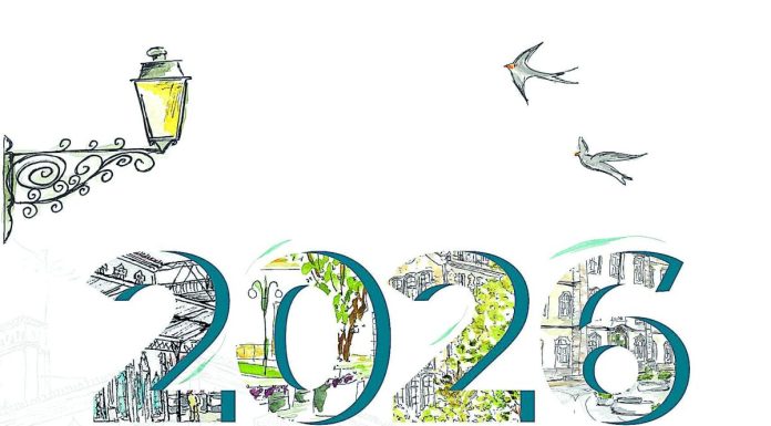 Calendário para 2026 “mostra” as Caldas capa 2026 calendário secretária