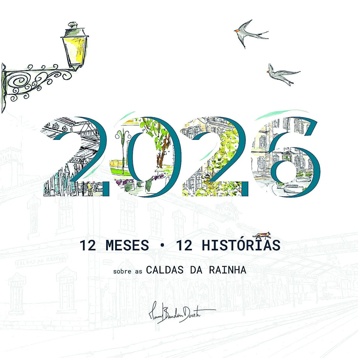 capa 2026 calendário secretária