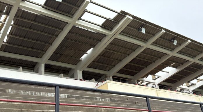 Estádio do GD Peniche sofreu estragos
