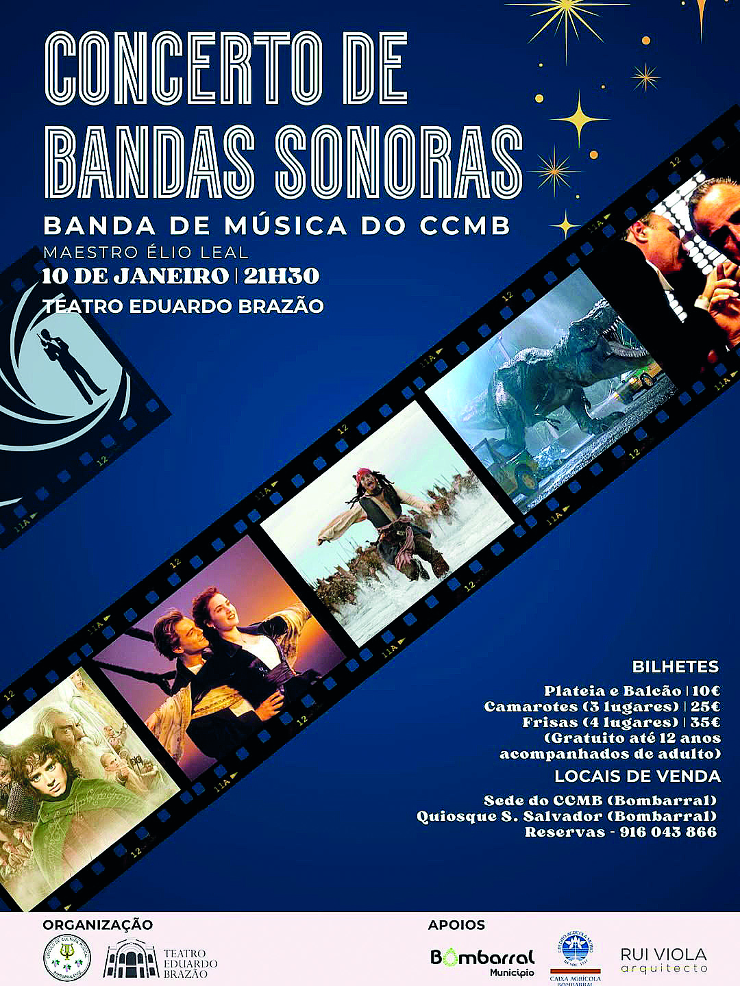 Ano Novo no Bombarral destaca bandas sonoras