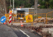 Óbidos sem previsão para a reposição da energia elétrica obras-estrada-cortada