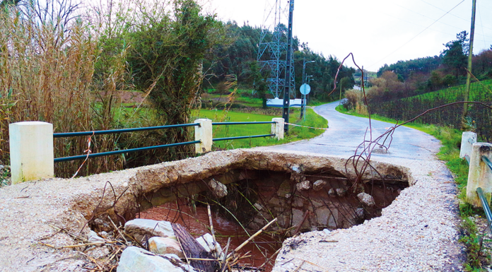 Rasto de destruição nas várias freguesias do concelho das Caldas
