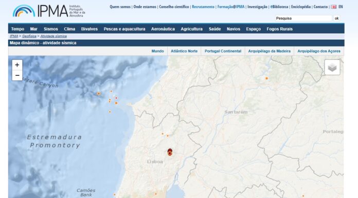 Dois sismos de magnitude 4,1 e duas réplicas registados em Alenquer