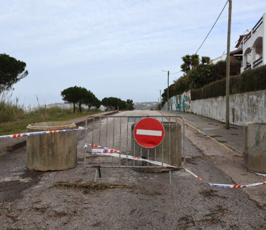 Proteção Civil das Caldas da Rainha lança mapa interativo de vias condicionadas estrada cortada obras