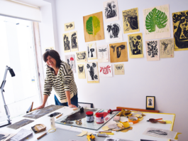 Zélia Évora tem novo atelier de trabalho no centro da cidade