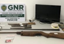 Peniche: Homem de 35 anos constituído arguido por ameaça com arma de fogo