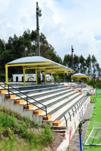 A cobertura no Campo Municipal Vasco Oliveira (Quinta da Boneca), já teve o patrocínio da Tekever