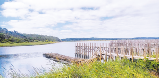 Caiu um dos ancoradouros do Cais Palafítico da Lagoa