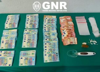Detido por tráfico de droga nas Caldas tinha 6500 euros em dinheiro