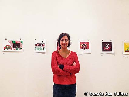 Ilustrações de Catarina Sobral no CCC Gazeta das Caldas