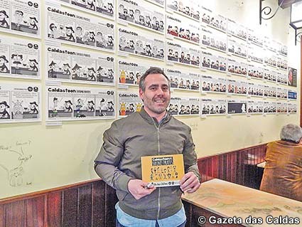 Cartoons de Bruno Prates na Casa Antero