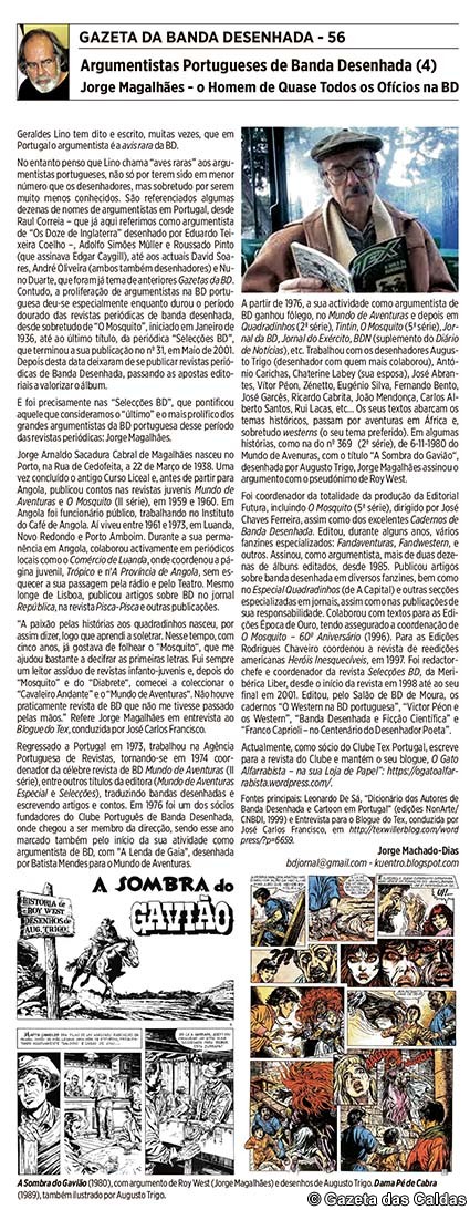 Jorge Magalhães – O Homem de Quase Todos os Ofícios na BD